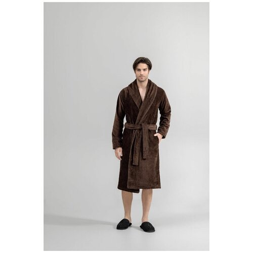 Купить Халат Togas, размер XXL, коричневый
Однотонный велюровый мужской халат «Саймон»...