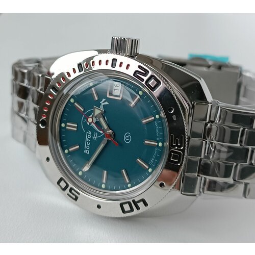 Купить Наручные часы Восток, бирюзовый
Часы наручные Восток Амфибия 710059<br>Диаметр к...