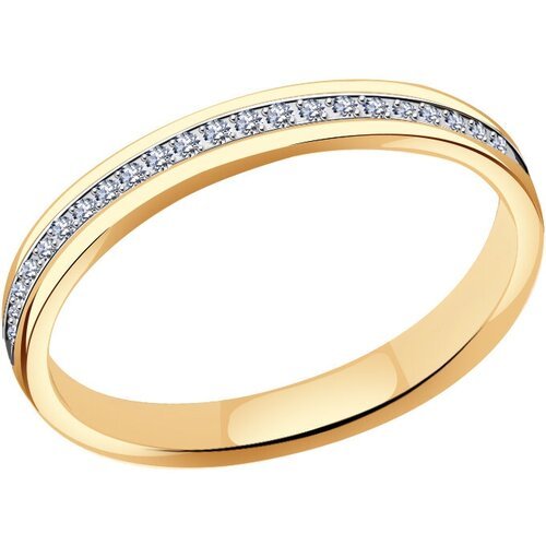 Купить Кольцо Diamant online, золото, 585 проба, фианит, размер 15.5
<p>В нашем интерне...