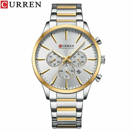 Купить Наручные часы CURREN, желтый, серый
<ul><li>Мужские наручные часы-хронограф на м...