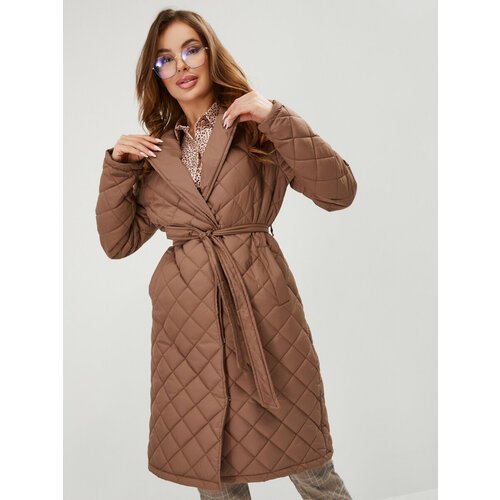 Купить Пальто Abby, размер XXL, коричневый
Пальто женское демисезонное выполнено из пол...