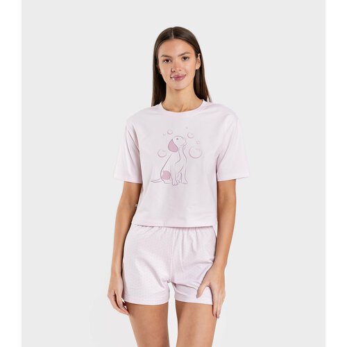 Купить Пижама SERGE, размер 96, розовый
Хлопковая женская пижама свободного силуэта. Пи...