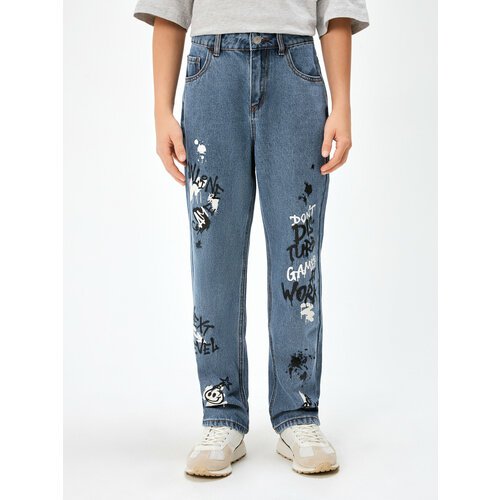 Купить Джинсы Acoola, размер 110, синий
Прямые джинсы для мальчика модели Regular fit,...
