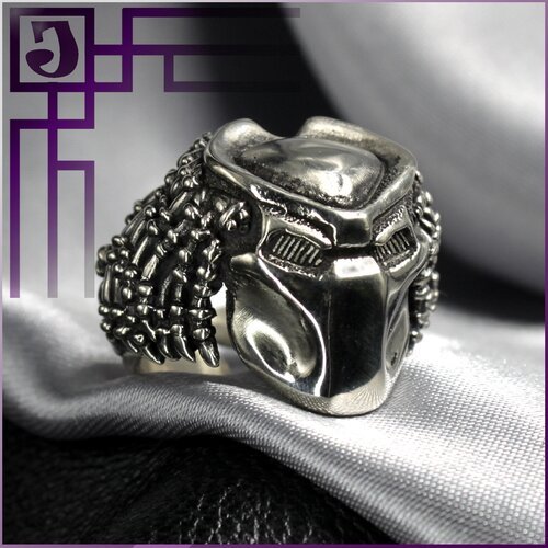 Купить Печатка Joker-Studio, безразмерное, серебряный
Эксклюзивное кольцо "Маска Хищник...