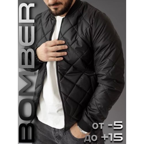 Купить Бомбер , размер 52, черный
Демисезонная куртка дутый бомбер утепленный тренд сез...
