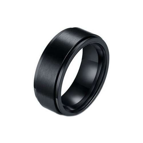 Купить Кольцо DG Jewelry, размер 19, серебряный
Эффектное мужское стальное кольцо с чер...