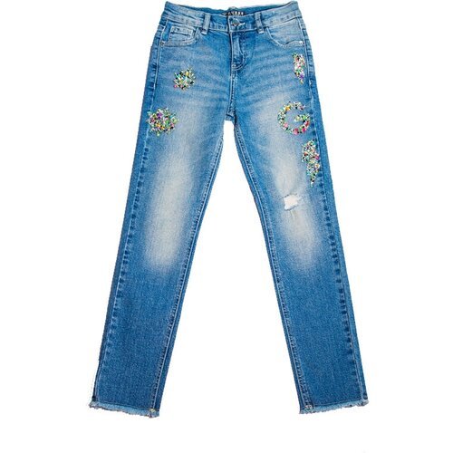 Купить Джинсы GUESS, размер 16, синий
Брюки джинсовые бренда GUESS светло-синего цвета,...
