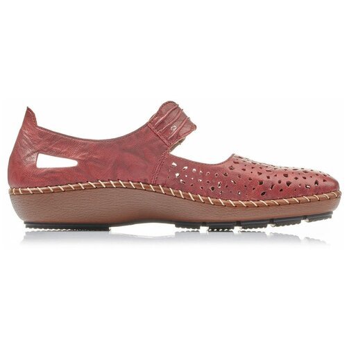 Купить Туфли Rieker, размер 37, красный
туфли женские лето Rieker 44899-35 Марокко мате...