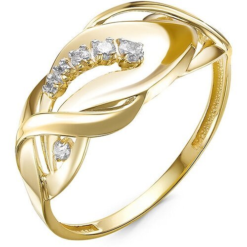 Купить Кольцо Diamant online, желтое золото, 585 проба, фианит, размер 18
<p>В нашем ин...