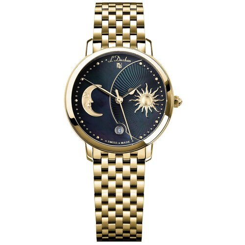 Купить Наручные часы L'Duchen 60846, золотой, синий
На циферблате кварцевых часов серии...