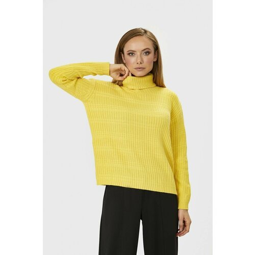 Купить Джемпер Baon, размер 50, желтый
Тёплый свитер с фактурной вязкой украсит ваш пов...