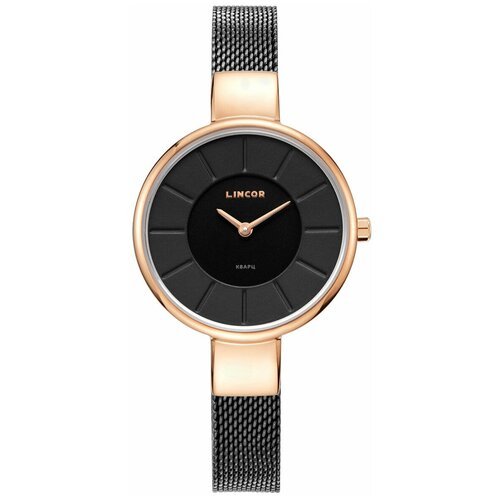 Купить Наручные часы LINCOR, черный, золотой
Высокоточный кварц в минималистичном дизай...