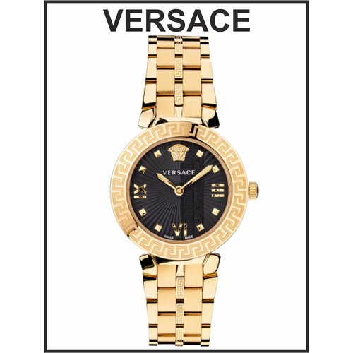 Купить Наручные часы Versace Женские наручные часы Versace черные стальные кварцевые ор...
