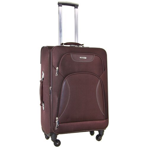 Купить Чемодан Rion+ 424-4BRW, 91 л, размер L, коричневый
Большой текстильный чемодан с...
