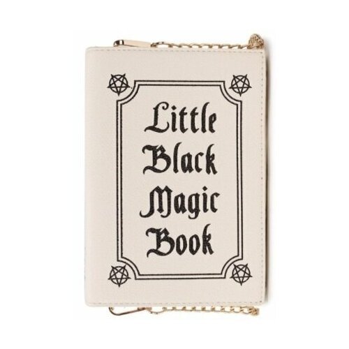 Купить Сумка клатч , бежевый
Сумочка через плечо с надписью "Little Black Magic Book -...