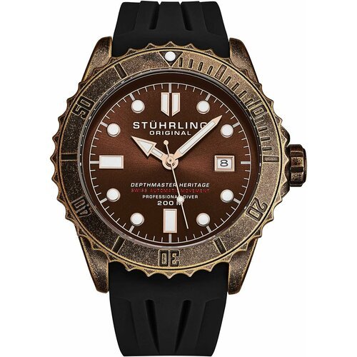 Купить Наручные часы STUHRLING, коричневый, черный
Мужские часы. Коллекция Aquadiver. С...