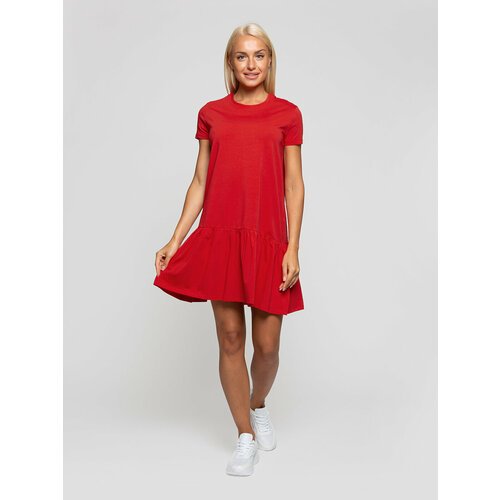 Купить Платье Lunarable, размер 50, красный
Украшенное воланом легкое платье футболка ‒...