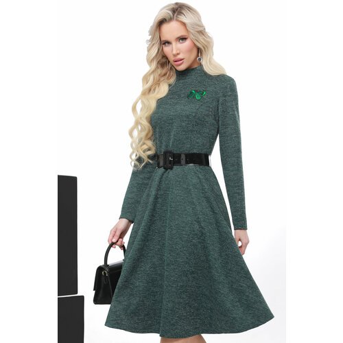 Купить Платье DStrend, размер 46, зеленый
Трикотажное платье А-силуэта с нашивкой — уто...