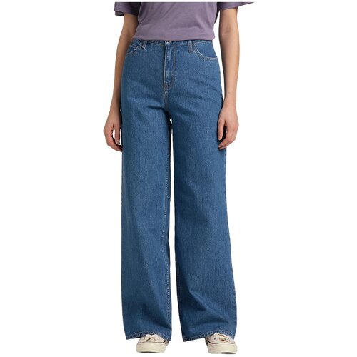 Купить Джинсы широкие Lee, размер 30/33, синий
Женские синие джинсы клеш Lee. Выполнены...