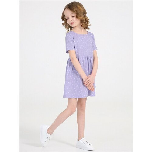 Купить Платье Апрель, размер 52-98, фиолетовый, белый
Детское платье с коротким рукавом...