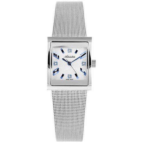 Купить Наручные часы Adriatica, серебряный
Циферблат украшен кристаллами. Размеры: 25х3...