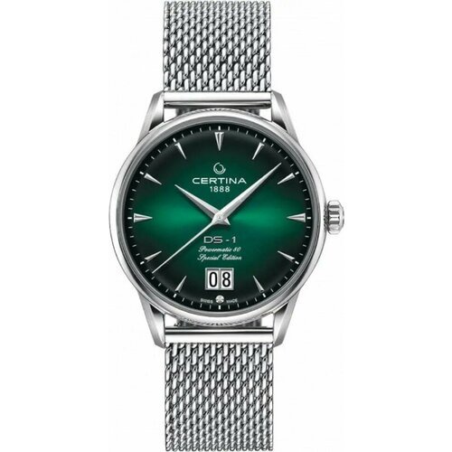 Купить Наручные часы Certina, зеленый
Мужские автоматические часы в круглом корпусе на...