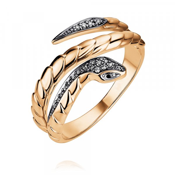 Купить Кольцо
Кольцо в форме «Змея» из красного золота 585 пробы с бриллиантами Кольцо...