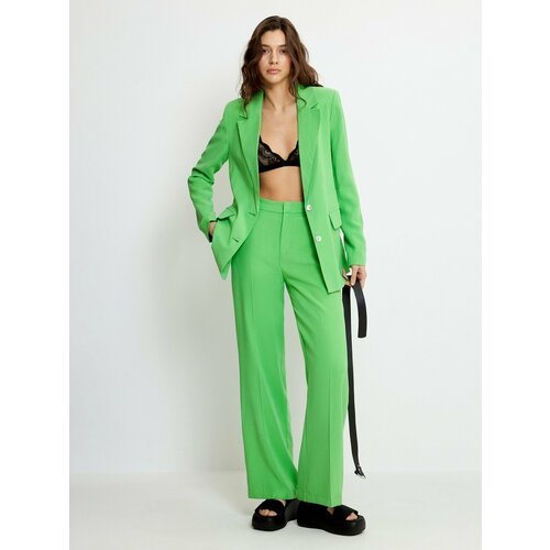 Купить Брюки Concept club, размер S, зеленый
Женские костюмные брюки с высокой посадкой...