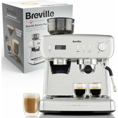 Купить Рожковая кофемашина с кофемолкой Breville Barista Max+
Отличный кофе, приготовле...