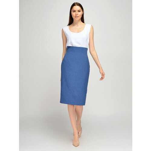 Купить Юбка Viserdi, размер 50, синий
Облегающая юбка миди с высокой талией. Стильная о...