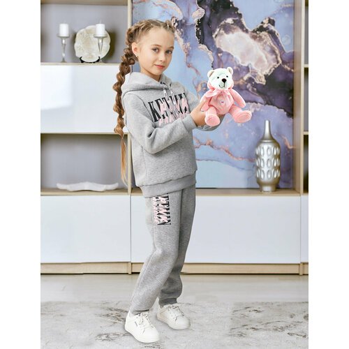 Купить Костюм KETMIN Детский костюм с начесом KETMIN PARADISE, размер 134, серый
Теплый...