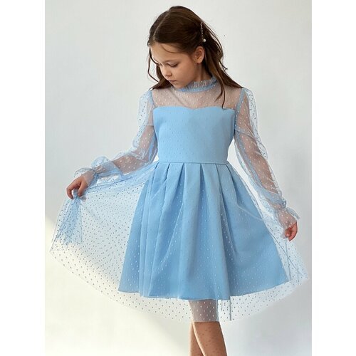 Купить Платье Бушон, размер 110-116, голубой
Платье для девочки нарядное бушон ST77, цв...
