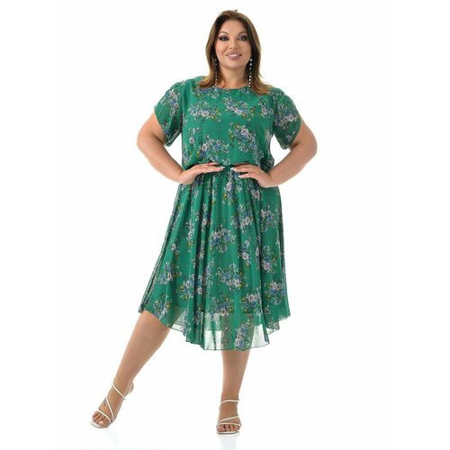Купить Сарафан PreWoman, размер 68, зеленый
Шифоновое женское платье больших размеров -...