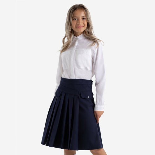 Купить Школьная юбка Kapika, размер 158, синий
Оригинальная школьная юбка из костюмной...