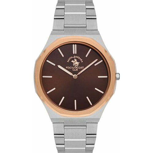Купить Наручные часы SANTA BARBARA POLO & RACQUET CLUB, коричневый, серебряный
часы нар...