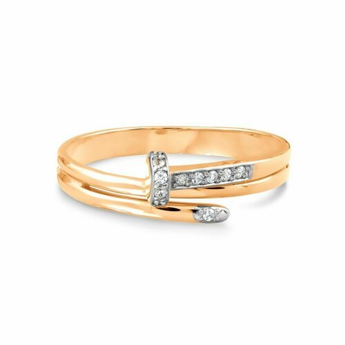 Купить Кольцо Diamant online, золото, 585 проба, фианит, размер 19, золотистый
<p>В наш...