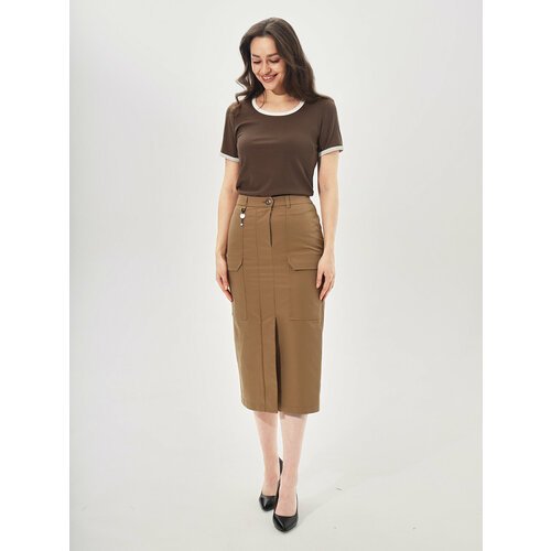 Купить Юбка D'IMMA fashion studio, размер 56, коричневый, бежевый
Женская юбка карго из...