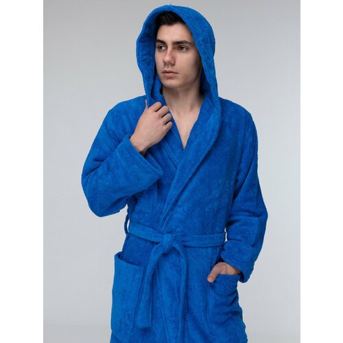 Купить Халат SENIY, размер 58/60, синий
Мужской махровый халат с капюшоном изготовлен и...