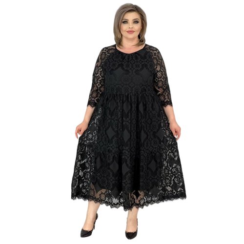 Купить Платье размер 50, черный
Шикарное вечернее платье больших размеров из мягкой стр...