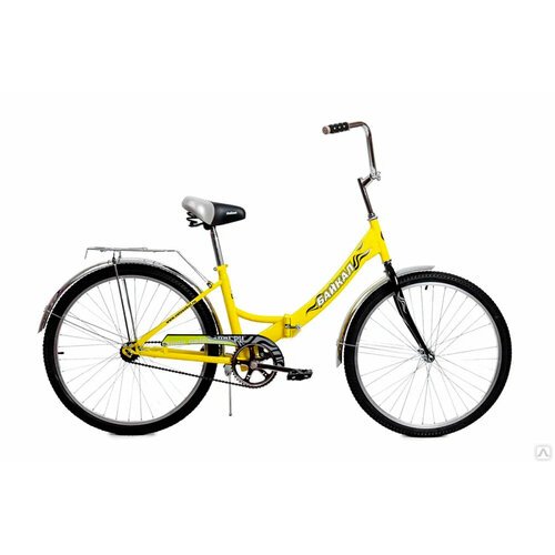 Купить Городской велосипед Байкал АВТ-2412 складной, скоростной, 6 скоростей, 24" желты...