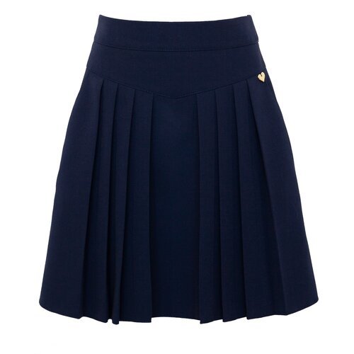 Купить Школьная юбка SLY, размер 140, синий
Красивая юбка со складками спереди, украшен...