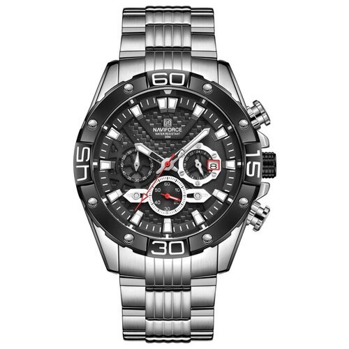 Купить Наручные часы Naviforce, серебряный
Naviforce NF8019 стильные мужские часы в кла...