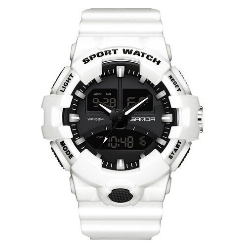 Купить Наручные часы Sanda, белый
Cпортивные белые мужские наручные водонепроницаемые ч...