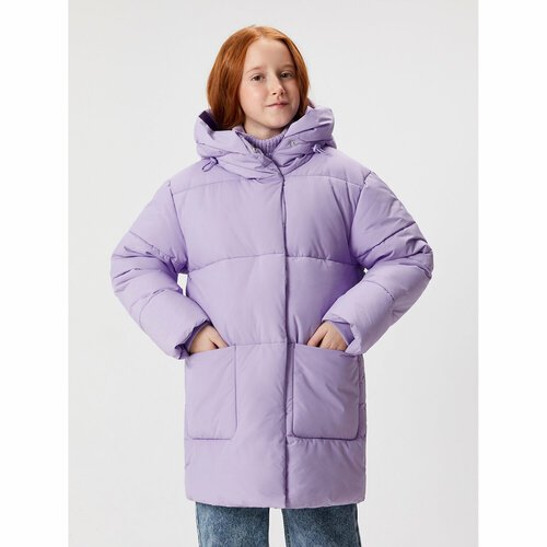 Купить Куртка Acoola, размер 98, фиолетовый
Утеплённое стеганное пальто с капюшоном для...