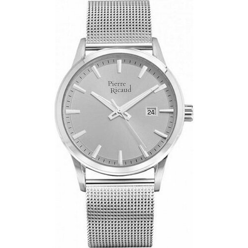 Купить Наручные часы Pierre Ricaud, серый
Мужские кварцевые часы в круглом корпусе на с...
