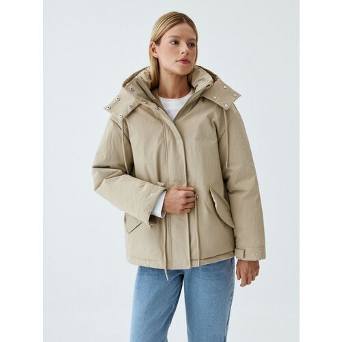 Купить Куртка Sela, размер XS INT, бежевый
Женская короткая куртка-парка оверсайз sela,...