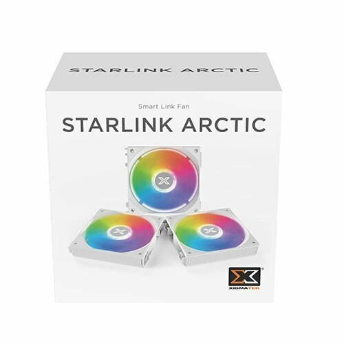 Купить Вентиляторы для корпуса Xigmatek Starlink Arctic PCS Black Easy Clip On & Smart...