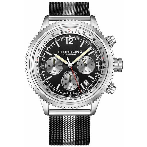 Купить Наручные часы STUHRLING Monaco, серебряный, черный
Мужские часы. Коллекция Monac...