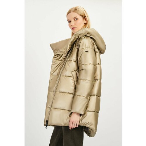 Купить Куртка Baon, размер 46, бежевый
Удлиненная куртка женская демисезон с горизонтал...