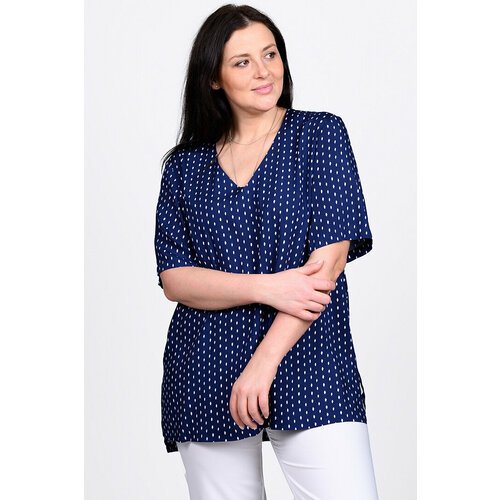 Купить Туника SVESTA, размер 52, синий
Стильная блузка выполнена из тонкой штапельной т...